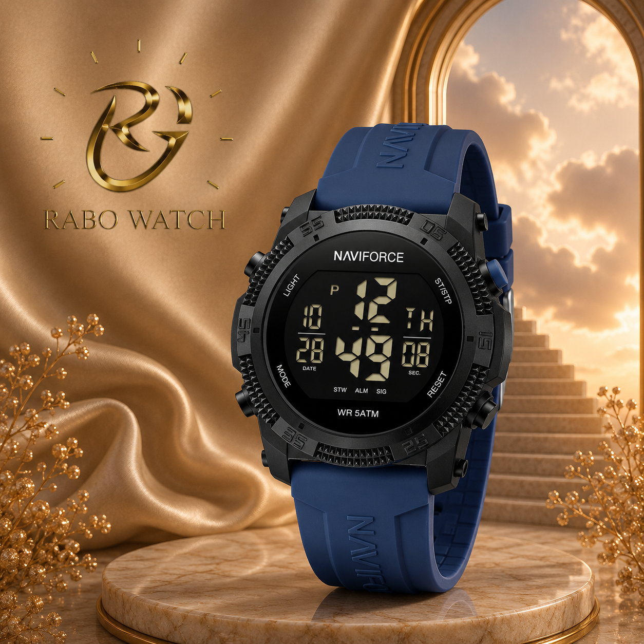 ساعت مچی مردانه نیوی فورس 7104 - NAVIFORCE NF7104 B/BE