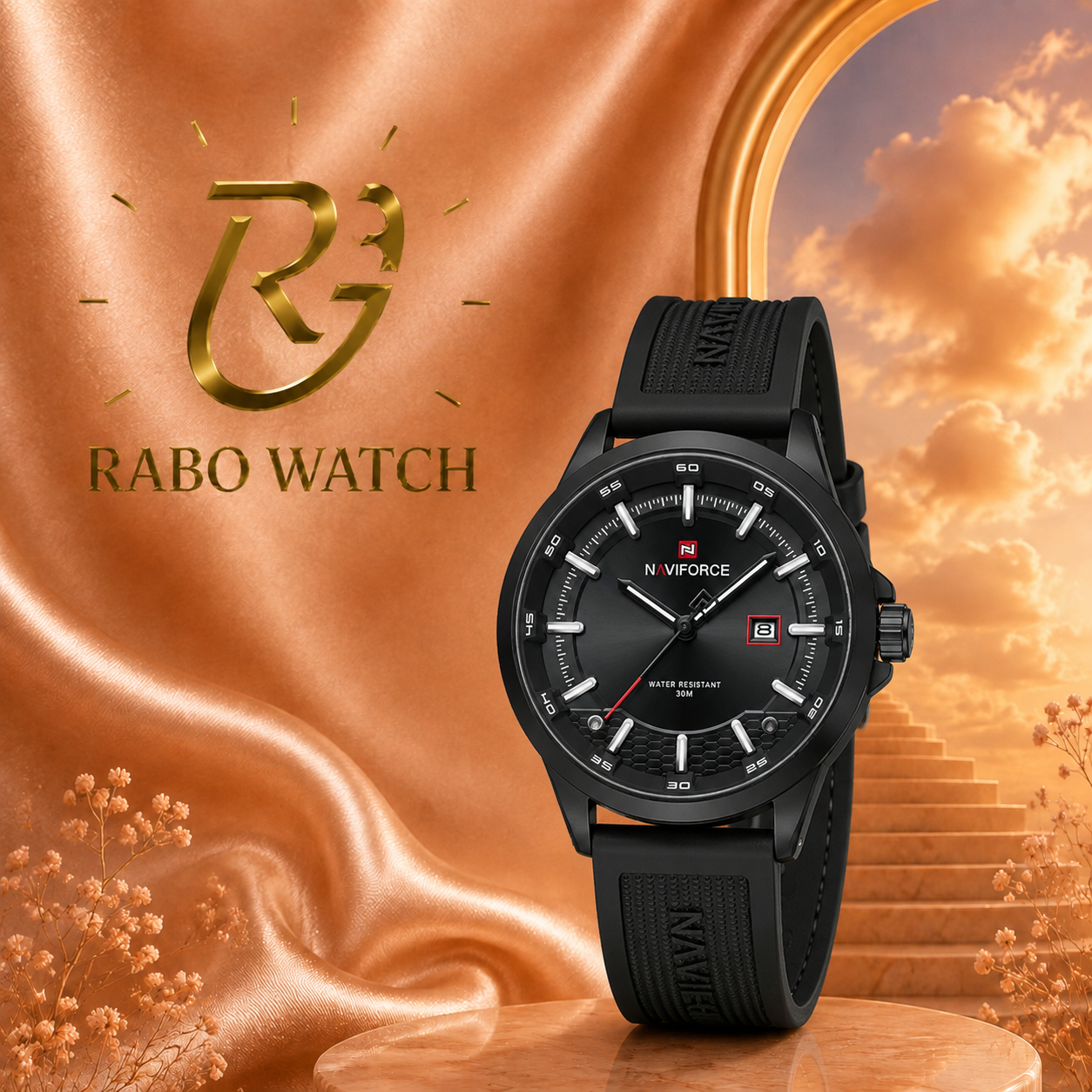 ساعت مچی مردانه نیوی فورس 9248 - NAVIFORCE NF9248 T B/B/B